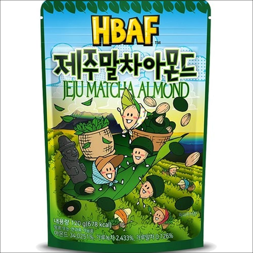 

HBAF Jeju Matcha Almond (Premium Green Tea & Sweet Cream) 120g x 1pack / 3pack / 5pack / 6pack 120g x 1pack