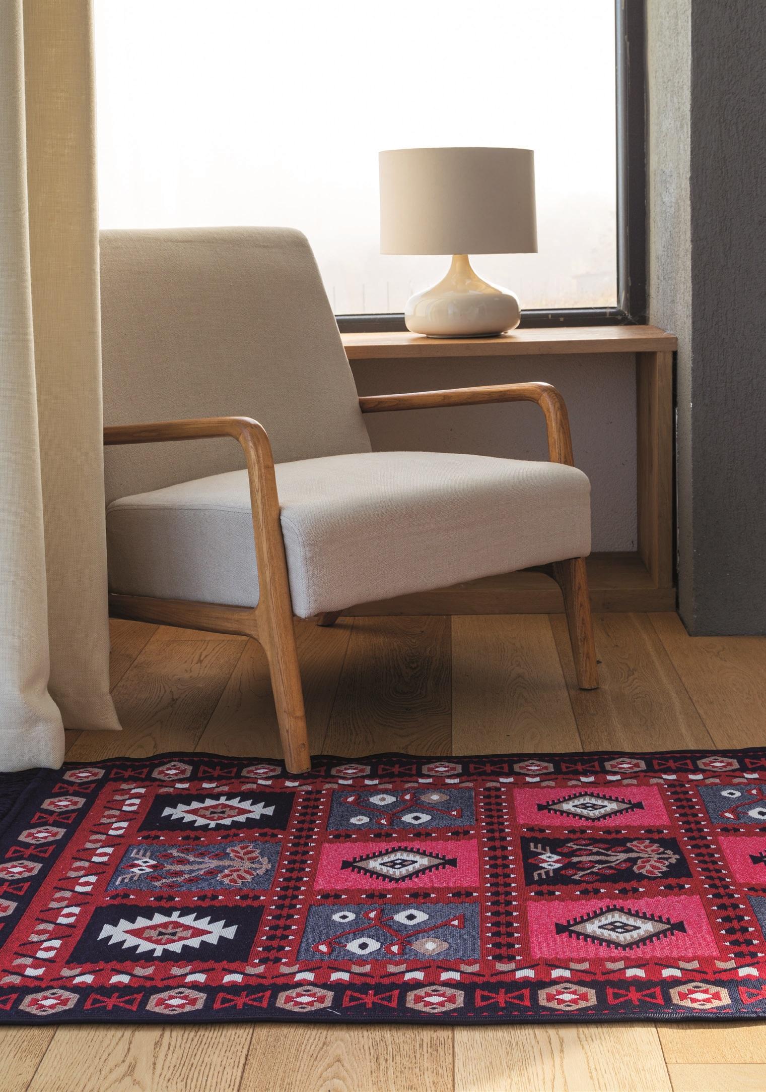 

Bigghome Double-Sided Rug, Machine Washable, Modern Patterned, 120*180 cm, SA1619B