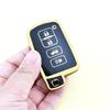 Gold Edge 2/3/4 Buttons TPU Car Remote Key Case Cover Shell Fob Bag for Toyota Land Cruiser Corolla Camry RAV4 Highlander Auris CHR Avalon