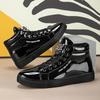 Fashion Punk Style Mens Casual Shoes Stylish Abiye Man Sneakers New Trend Ankle Boots Leisure Walk Male Motorcycle Boots Walking Shoes