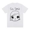 Camiseta Yoshitomo Nara Sad Vintage Summer, Japón, Fiesta, Moda, Camiseta de Algodón, Camiseta, Tops para Mujer, Ropa