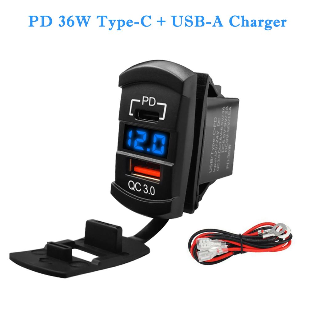 12V/24V Marine Rocker Switch Green LED SPST ON-OFF DPDT ON-OFF-ON Momentary Toggle for 4x4 Off-Road RZR ATV ARB Carling Style