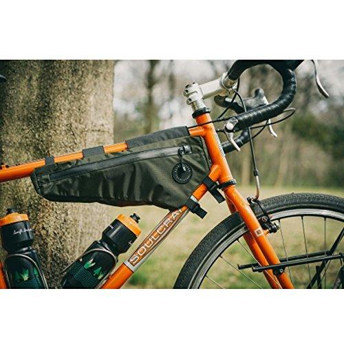 Made in Japan FAIRWEATHER Half Frame Bag (Olive) Half Frame Bag Bicycle Bag Fairweather Lightweight Waterproof Bikepacking Frame Mount Type Touring Cy