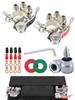 2 Pair Quick Disconnect Auto Cables Connectors Car Battery Bornes Main Cable Post Clamp Terminal Screw Connection For Car Truck