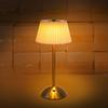 Pastoral Style Touch Bedside Lamp Metal Base Bedside Ambient Light Pleated Desk Lamp  Living Room