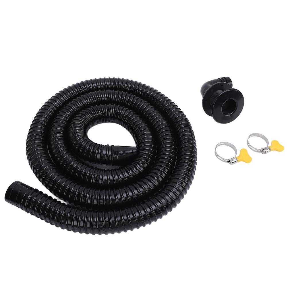 Boat Bie Installation Kit Efficient Marine Bie Drainage System with Flexible Thicken Pipe Clamps and Elbow Connector for 1100GPH Bie Pump