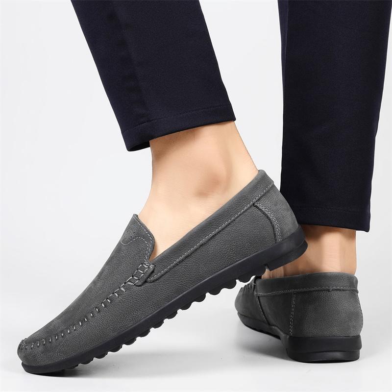 Handmade Men's Genuine Leather Shoes Comfortable Men's Work Loafers Spring Autumn New Men's Casual Shoes High Quality Male Flats