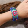 Original Embroidery Fabric Art, Peony Flower Bracelet, Female Retro Literary Wide Version, Versatile Bracelet, Personalized Bracelet