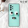 Cute Cartoons Funy Face Case For Samsung Galaxy A54 A52 A14 5G A53 A12 A13 A71 A23 A34 A33 A21s Phone Cover