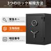 RPNB Smart Touchscreen Feuersicherer Tresor Heim Elektronischer Tresor Ziffernfeld Sicherheitstresor Fingerabdruckerkennungstresor Alarm Alarm 2 Notschlüssel
