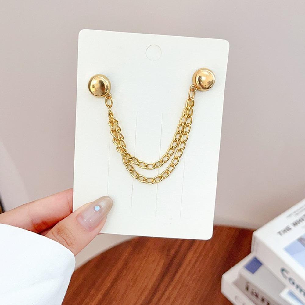Zinc Zinc Alloy Magnetic Fixed Button Multi-Function Shorten Trouser Clip  Clothing Accessories