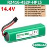 NEW 14.4V 6800mah R2416-4S2P-HPLS Battery For Dreame D10s Plus/L30 Ultra/L40s Pro Ultra Robot Vacuum Cleaner Accessories Battery