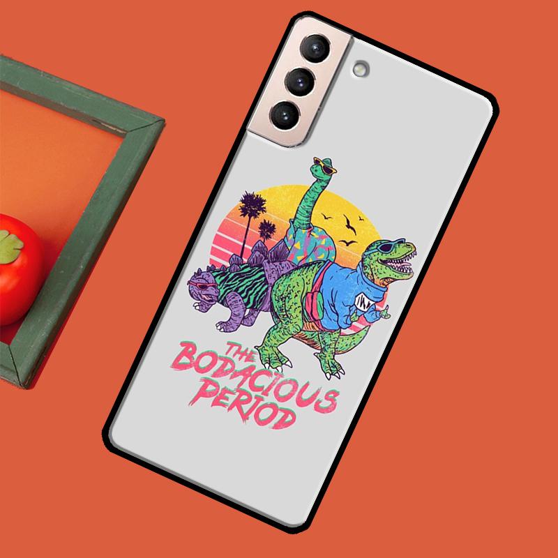Cute Dino Dinosaur Cover For Samsung Galaxy S23 S21 Ultra S20 FE S8 S9 S10 Note 10 Plus Note 20 S22 Ultra Case