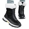 Women's Plus Size Non-Slip Thickened Snow Boots with Front Zipper