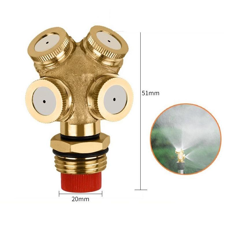 Agricultural Thickened Atomizing Nozzle, Multi Head External Thread Nozzle, Agricultural Irrigation Worker'S Dedusting And Cooling Spray Accessories