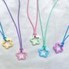 Colorful Star Pendants DIY Necklace Bracelet Earrings Setting Pendant for Jewelry Making Findings Vanlentines Gift