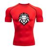 Men's Compression Athletic T-Shirt, Stylish Black White Trib