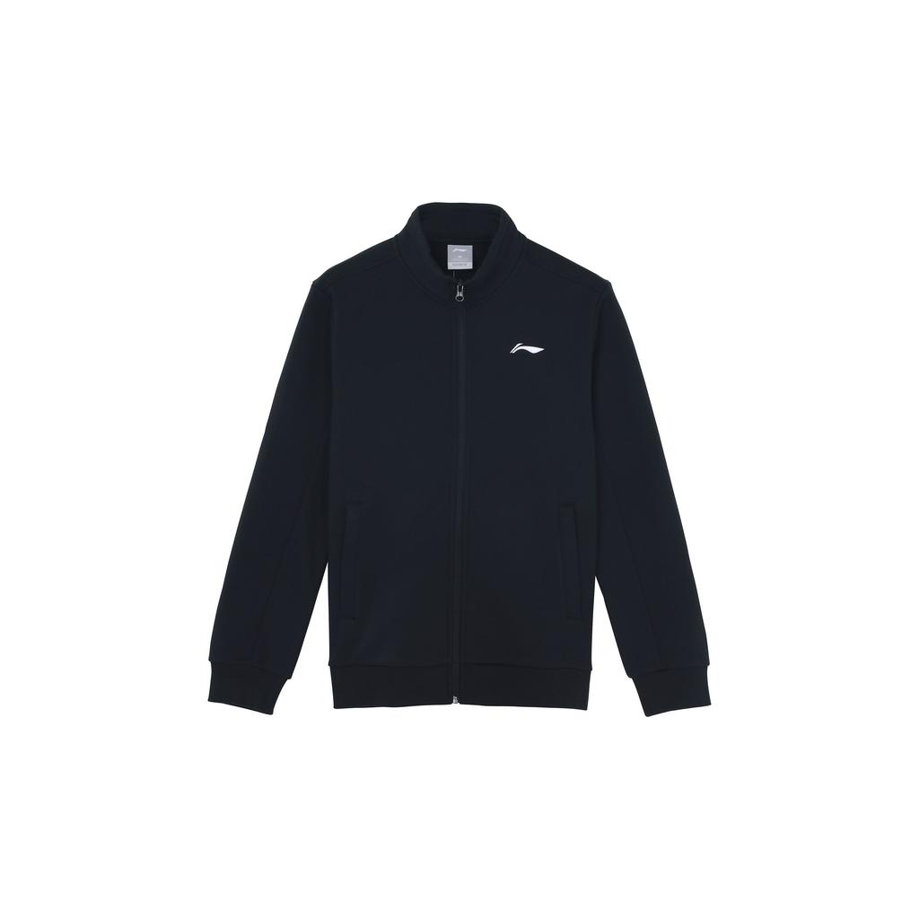 Li Ning Logo Casual Sports Solid Color Zip Jacket Men jackets Black AWDPA03-2
