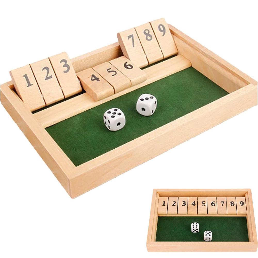 Deluxe Dice Board Box Game Set 10 Numbers 2 Player Board Game Home Party Club Drinking Games Interesting Interactive Games