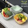 ABXTAO 8-Piece Transparent Storage & Draining Basket Set