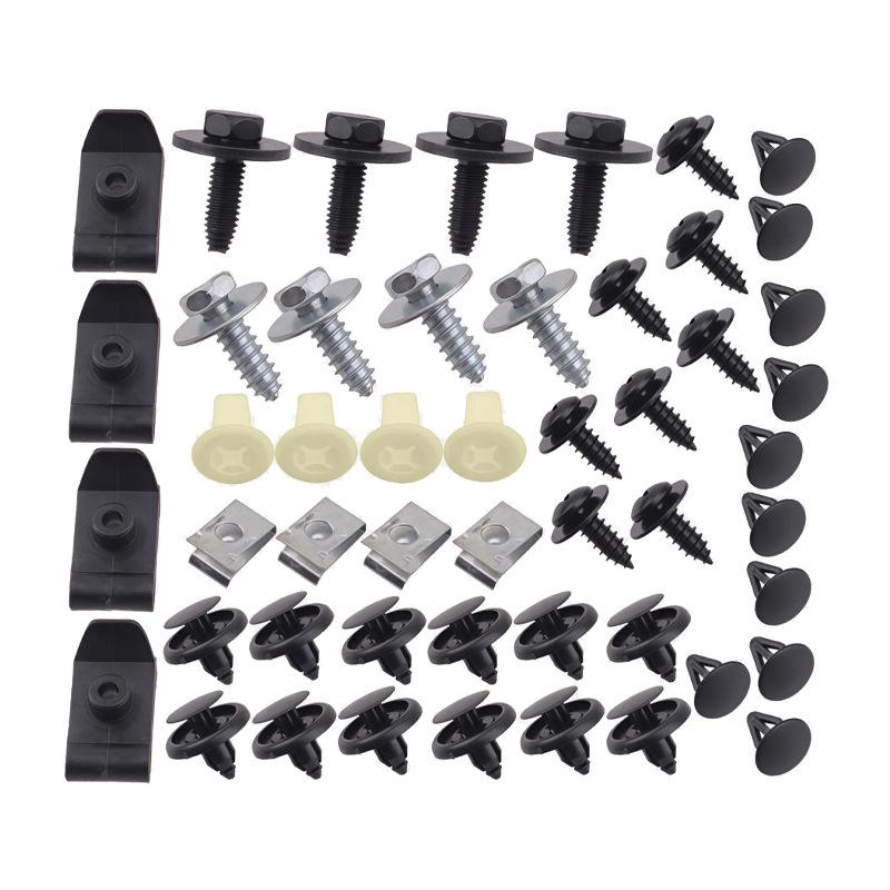 50pcs Car Body Screw & U-Nut Clip Set for Toyota/Lexus Engine Splash Guard & Fender
