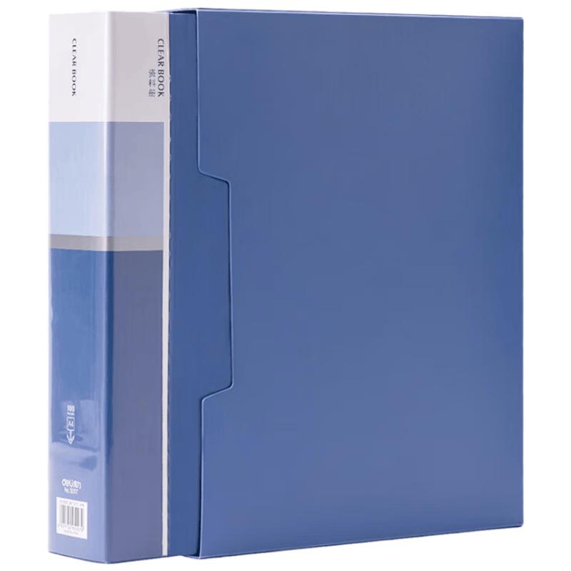 Deli A4 File Folder with 100 Pockets