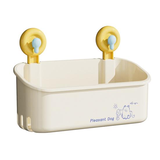 Bathroom Storage Rack with Suction Cup Large Capacity Strong Load-bearing