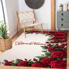 Rose Customized Name Carpet Suitable for Playrooms Outdoor Dining Room Hallway Antislip Carpet Decorate Offices Perfect Gift for Women/Men