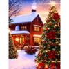 Diamantmaleri Kunst Full Drill Juletrehus Diamantmaleri Håndlaget Snøhvit Day Diy Diamant Mosaikkmaleri Hjemdekorasjon Julegave