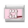 New Romantic Valentine's Love Series Pink Heart Italian Charm Links Fit 9mm Stainless Steel Bracelet DIY Making Jewelry Gift