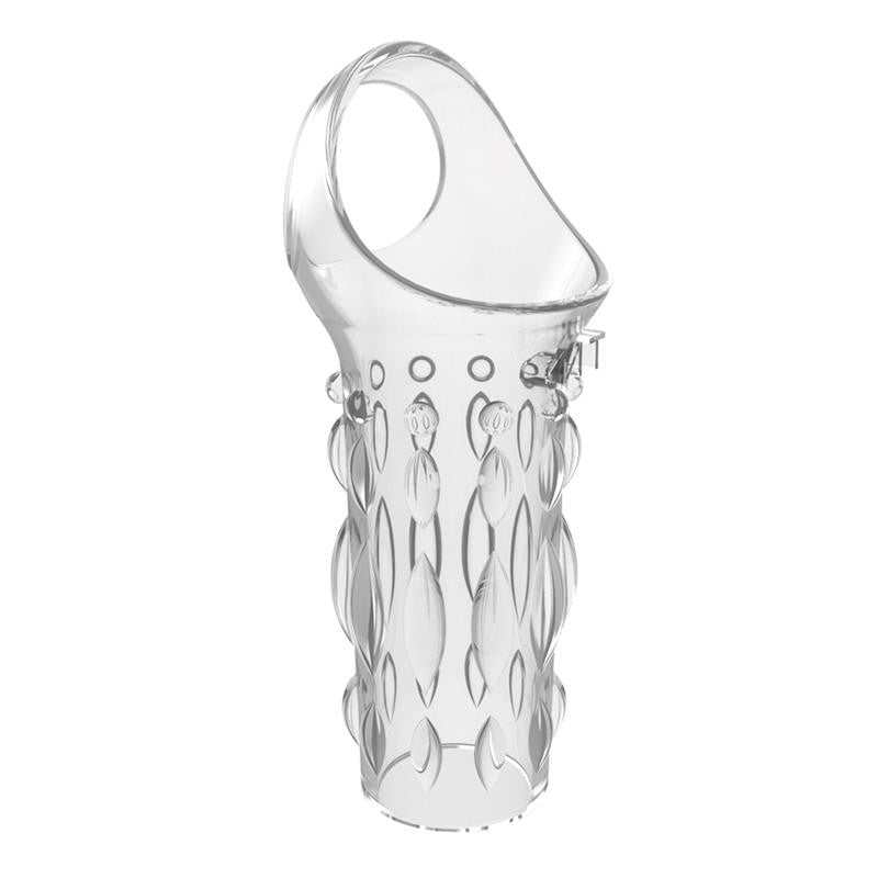 Etui pour Pénis Texturé Transparent 8 x 3.8cm - Chisa Novelties - Extenseurs