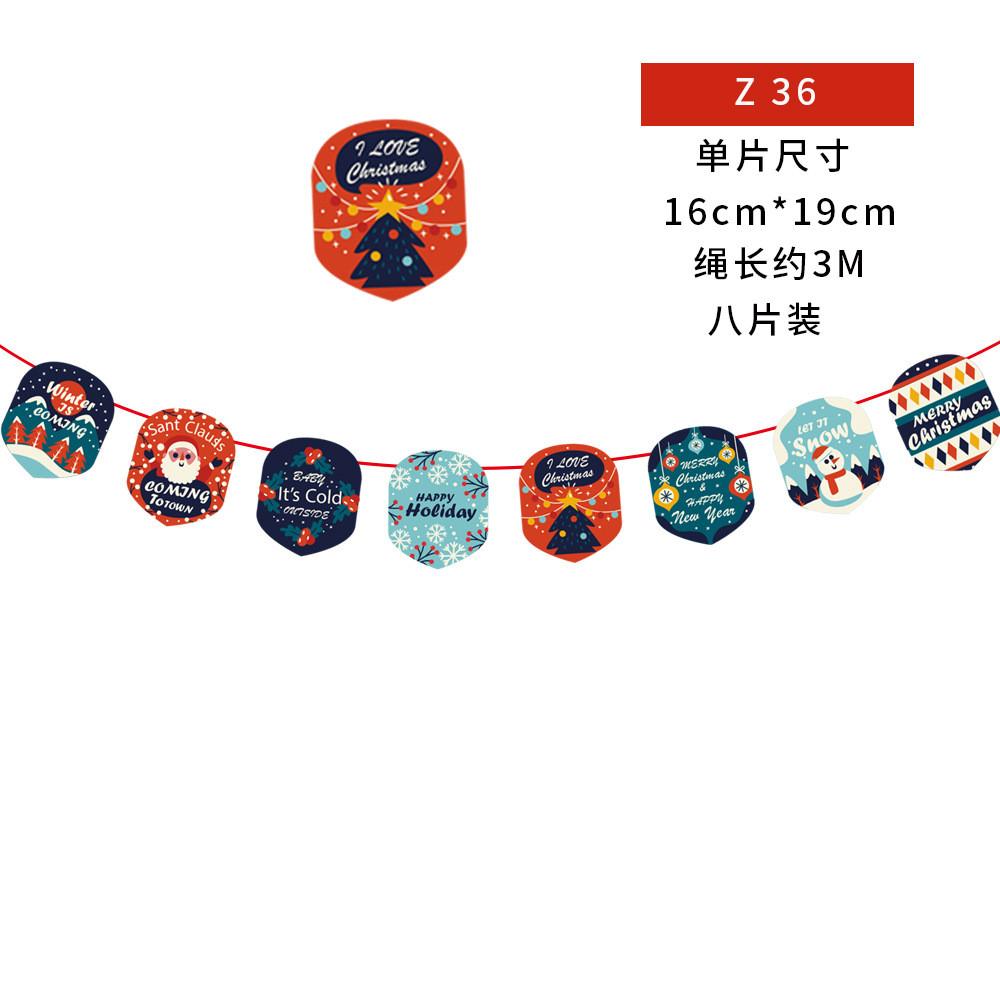 Cheerful Cartoon Paper Flags Ideal For Christmas Decorations And Party Atmosphere