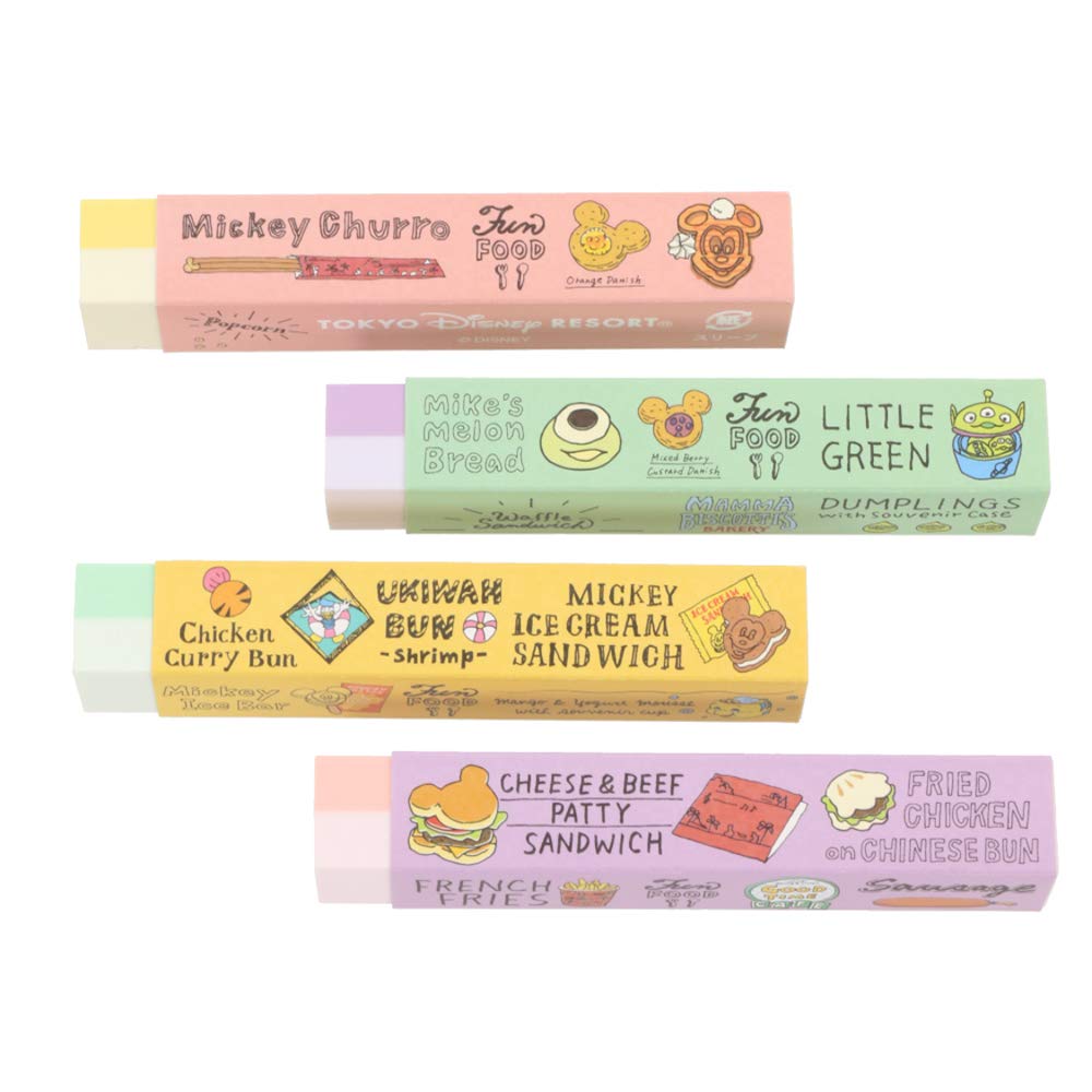 

Disney Glitter Park Food Set of Tokyo Disney TDR Green Mickey Floating Mickey Ice Cream Erasers, 4, Stationery, Resort, Disneyland, DisneySea, (Little зелёный