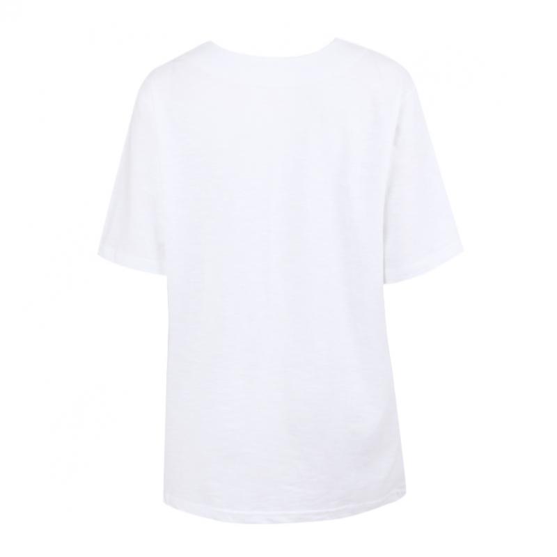 Shop Women Simple Slim Plain T shirT whiTe Dai Wsh 0240