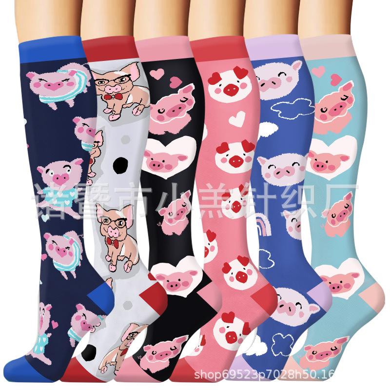 Unisex Long Compression Socks for Cycling, Running, and Marathon