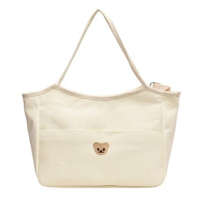 Multifunctional Diaper Bag Spacious Designs Mom Bag with Bear Embroidery Large Capacity Bag Watertight Mom Bag