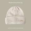 Wool hat women's autumn and winter metal standard mohair knitted cold hat men's versatile loose thickened warm pile hat