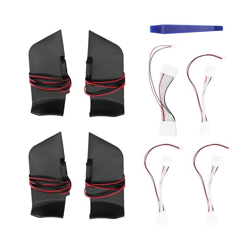 Interior Lighting Door Bowl Armrest Atmosphere Light Frame Handle For Toyota RAV4 -2024 Black White light