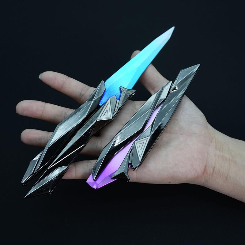 Taktisk Skytespill Sammenleggbar Sommerfuglkniv 3D Gravert Samleobjekt Våpen Bærbar Nærkampsutstyr For Cosplay/Gaming Tilbe