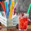 1PACK/100PCS Color Plastic Disposable Large Straw Pearl Bubble Milk Tea Smoothie Drink Party Supplies Bar Accessories