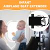 1/2 szt. Przedłużacz siedzenia samolotowego dla dzieci Poliestrowy łóżko samolotowe dla malucha z boczną kieszenią Wygodny Oddychający Podróżny Hamak Podnóżek