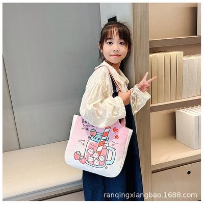 Autumn and Winter New Products Women's Canvas Shoulder Bag Large Capacity Portable Bag Daily Versatile College Bag Messenger Bag