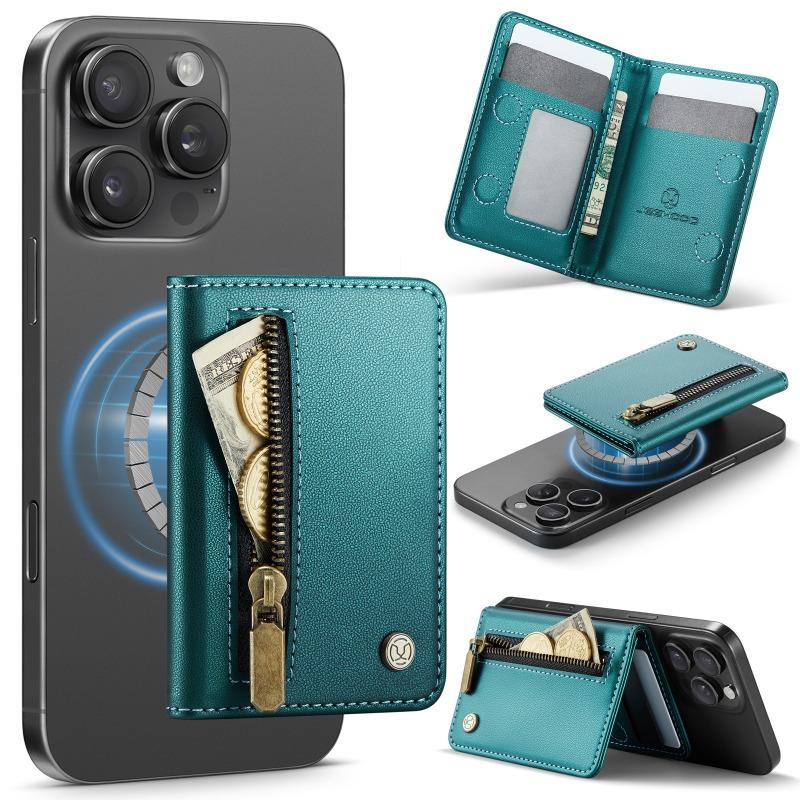 Leather PU Mobile Phone Magnetic Card Holder Card Holder Magnetic Ring