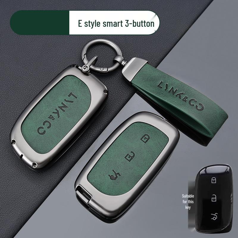 Zinc Alloy Key Case for Lynk & Co Models - Fits Z20, Z10, Co 900 - Premium Metal Smart Card Holder