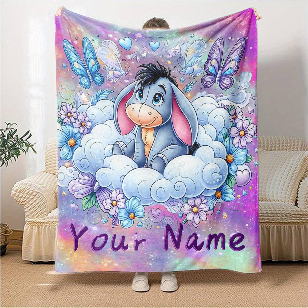 Custom Name "Space Adventure Winnie" blanket for Couch & Bed, Plush Cozy Fuzzy Blanket Super Soft & Warm Blankets for Fall and Winter. 0908427