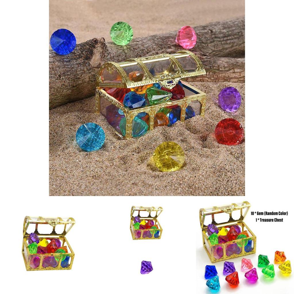 Diy Diamond Gemstone Toy For Girls Plastic Material 10pcs Set Develops Various Abilities