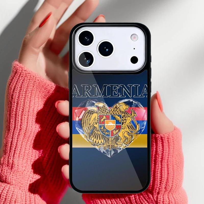 Armenia Armenians Flag Phone Case for iPhone 17 16 15 14 13 Pro Max Back Cover for 12 11 Pro Coque