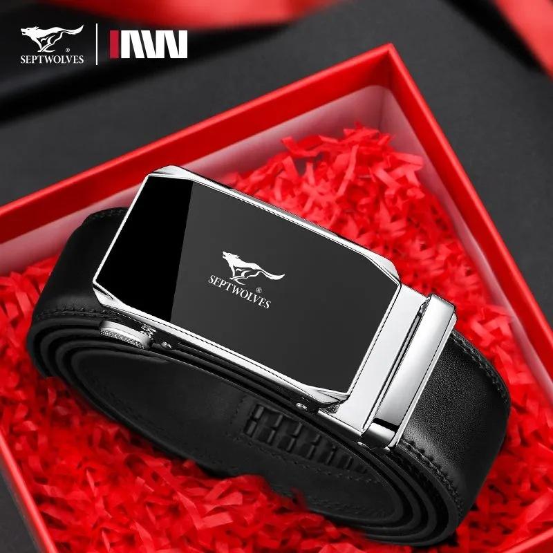 

New Belt Men S High-End Automatic Buckle Belt Business Versatile Belt Holiday Gift Belt New 130cm