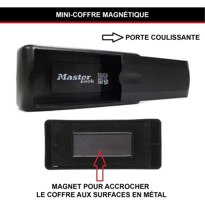 Boîte à Clés Magnétique - MASTER LOCK - 207EURD - Idéale pour cacher vos clés de voiture