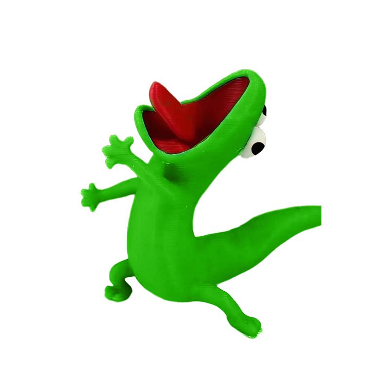 3D Printed Lizard Ornament Green Lizard Decor New Funny Meme Figure For Home Office Desk Decor Cute Gift Anime Movie Merchandise